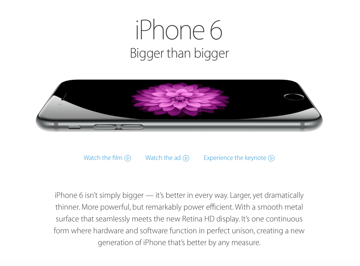 iPhone Landing Page